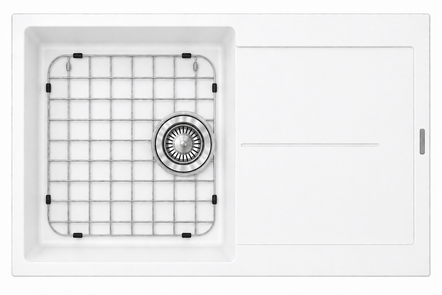 Stainless Steel Chrome Sink Grid for Carysil Enigma D100L