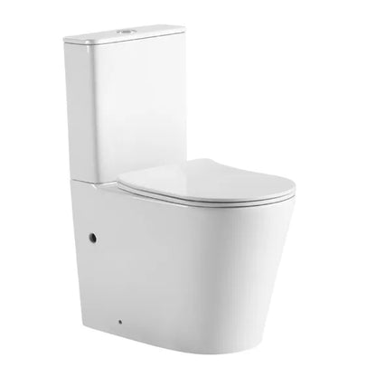 One Hole Tornado Flush Rimless Toilet Suite – Gloss White