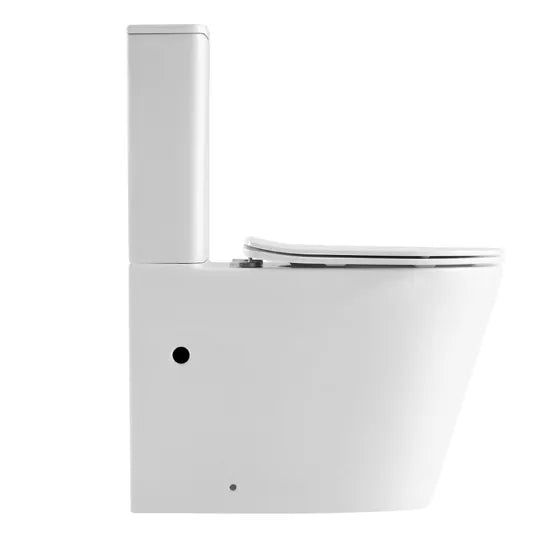 One Hole Tornado Flush Rimless Toilet Suite – Gloss White
