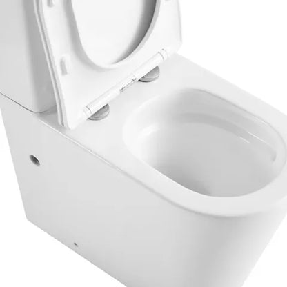One Hole Tornado Flush Rimless Toilet Suite – Gloss White