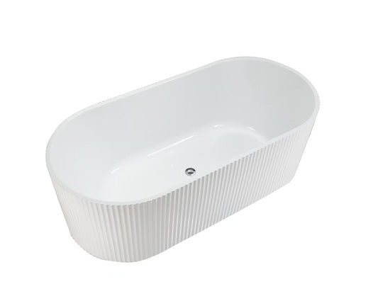 1700x800x580mm Berri Freestanding Fluted