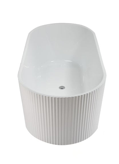 1700x800x580mm Berri Freestanding Fluted