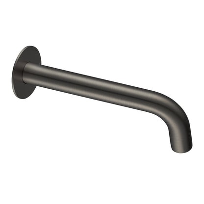 LUCID PIN Series Round Gun Metal Grey Bathtub/Basin Wall Spout