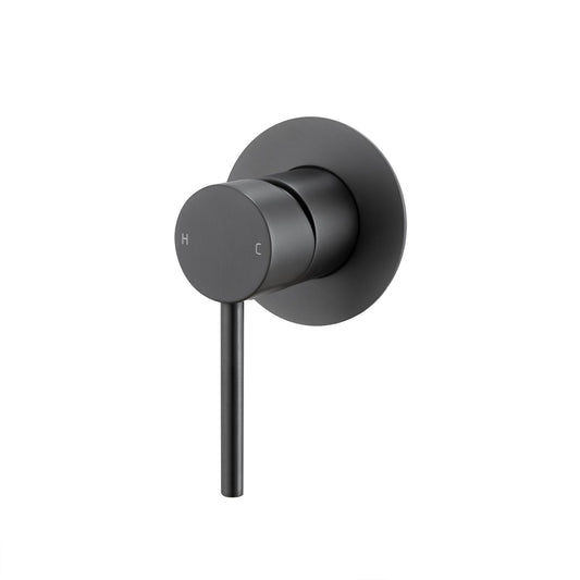 LUCID PIN Gunmetal Wall Mixer With 65MM coaver plate Trim Kit Only (match CLPM)