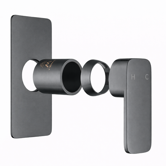 IVANO Series Gum Metal Wall Mixer Trim Kit (match CLPM)