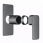 IVANO Series Gum Metal Wall Mixer Trim Kit (match CLPM)