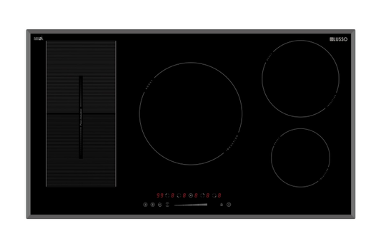 900mm Electric Induction Cooktop with Bevelled Edged,Touch Slider Controls