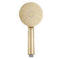 Round 3 Functions Light Brushed Brass ABS Handheld Shower