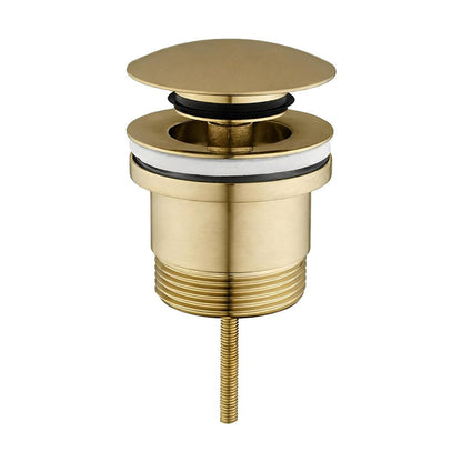 Light Brushed Brass Pop Up Waste Universal