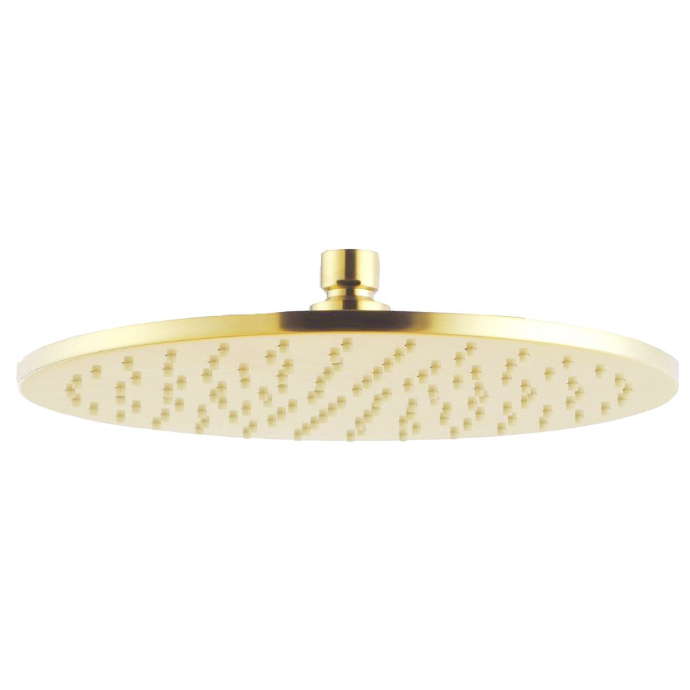 250mm Light Brushed Brass Shower Head