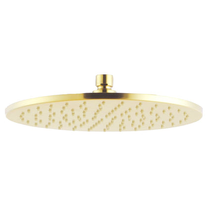 250mm Light Brushed Brass Shower Head