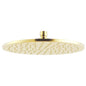 250mm Light Brushed Brass Shower Head