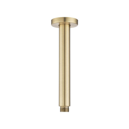 200mm Light Brushed Brass Ceiling Shower Arm
