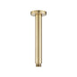 200mm Light Brushed Brass Ceiling Shower Arm