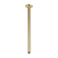 400mm Light Brushed Brass Ceiling Shower Arm