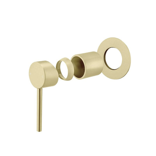 LUCID PIN Light Gold Wall Mixer with 80MM Cover Plate Trim Kit  Only (match CLPM)