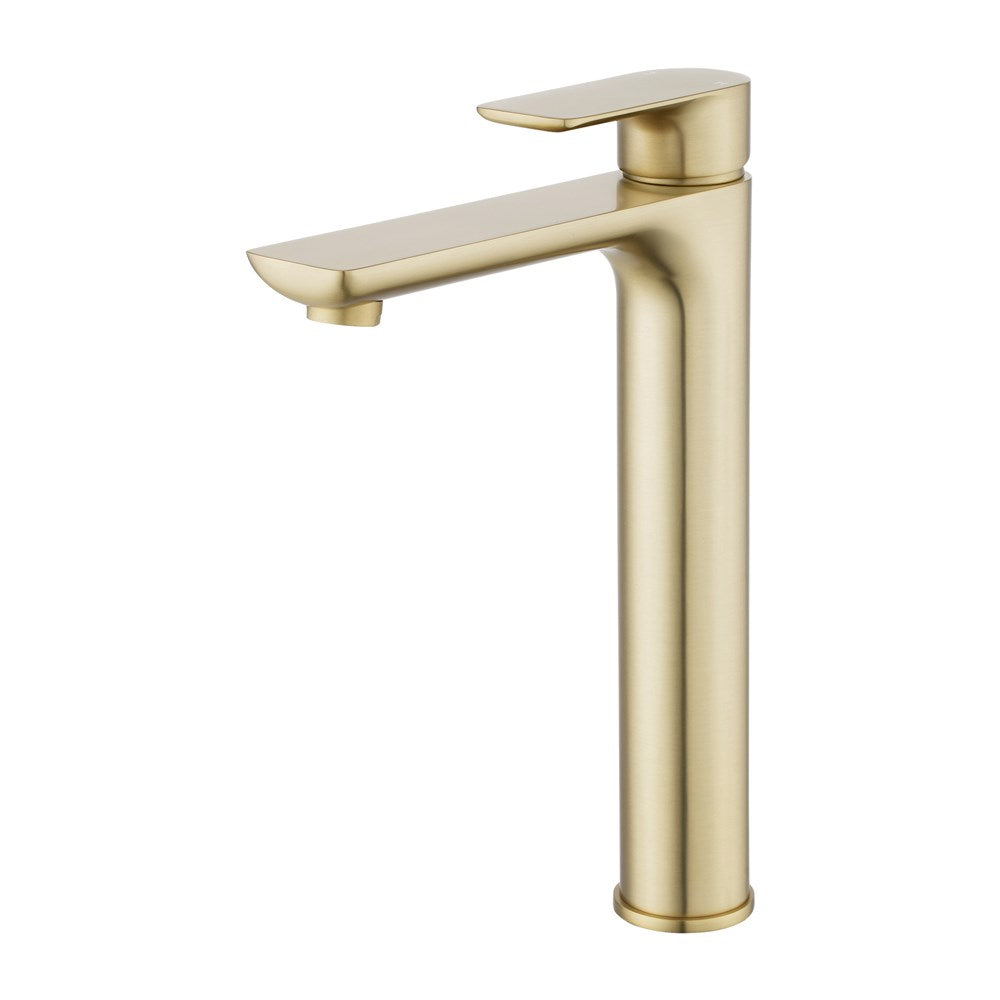VOG Series Light Brushed Brass Tall Basin Mixer