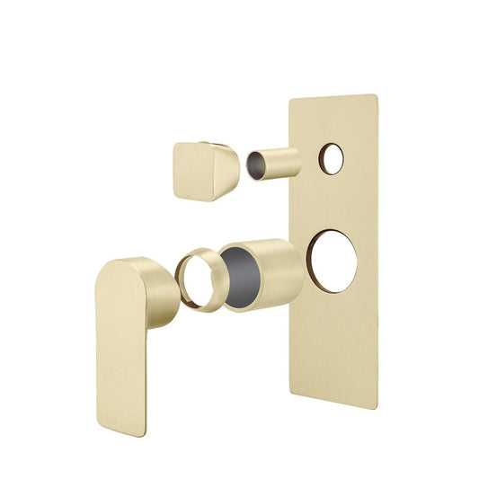 VOG Series Light Brushed Brass Diverter Mixer Trim Kit (match CLPD)