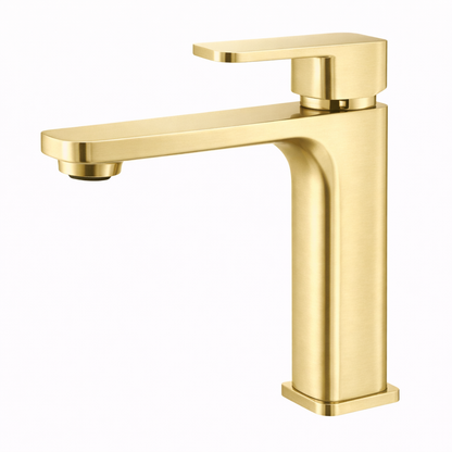 IVANO Series Light Brushed Gold Short Basin Mixer