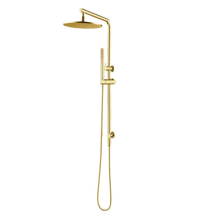 10" Light Brushed Brass Shower Station