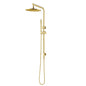 10" Light Brushed Brass Shower Station
