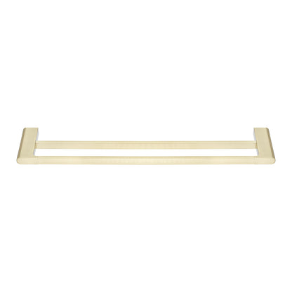 VOG - 600mm Light Brushed Brass Double Towel Rail