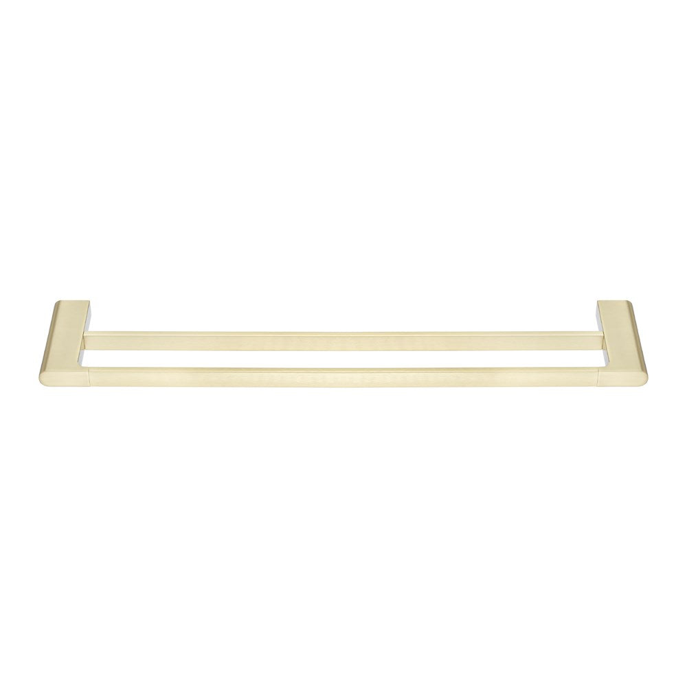 VOG - 800mm Light Brushed Brass Double Towel Rail