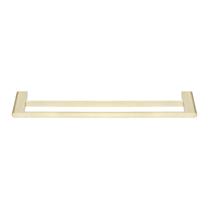 VOG - 800mm Light Brushed Brass Double Towel Rail