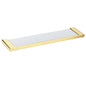 VOG - Light Brushed Brass Glass Shelf