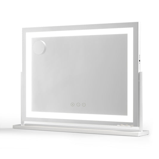 Mirror 80x58cm 360～ Rotatable Vanity Mirror with Lights Bright Light Strip Adjustable