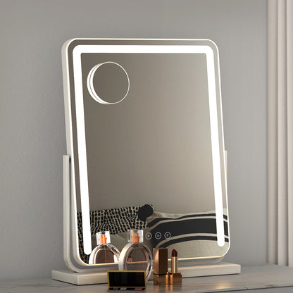Mirror 40x50cm Hollywood Vanity with LED Light Strip Rotation