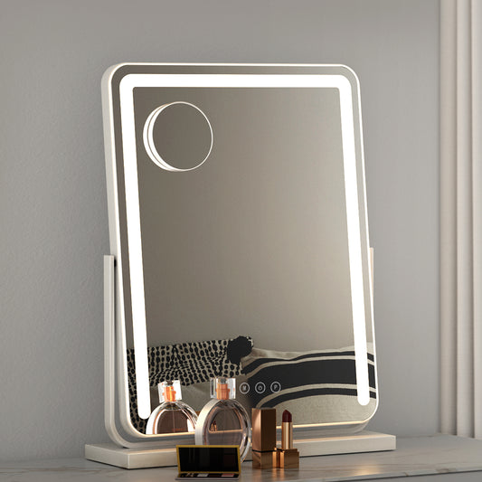 Mirror 40x50cm Hollywood Vanity with LED Light Strip Rotation