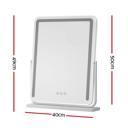 Mirror 40x50cm Hollywood Vanity with LED Light Strip Rotation