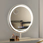 Mirror 40x40cm Hollywood Vanity with LED Light Tabletop Round