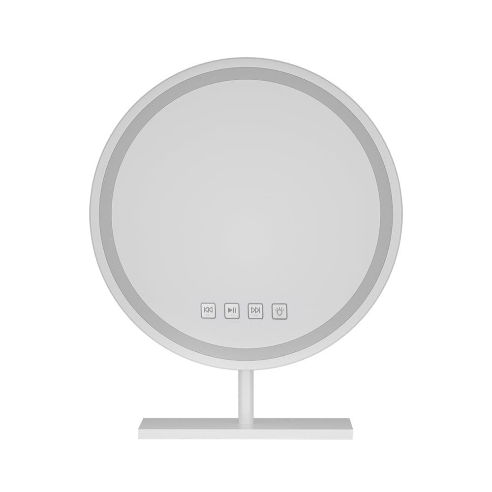 Mirror 40x40cm Hollywood Vanity with LED Light Tabletop Round
