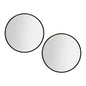 2 Wall Mirror Makeup 80cm Home Decor Framed Mirrors Bathroom Round Black