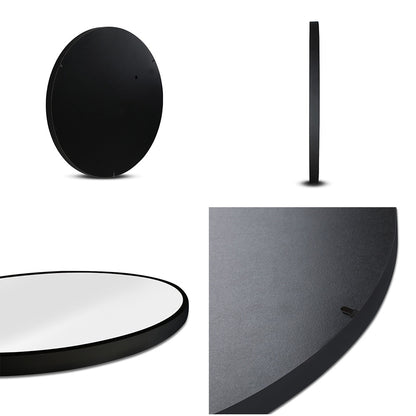 Wall Mirror Makeup 70cm Home Decor Framed Mirrors Bathroom Round Black