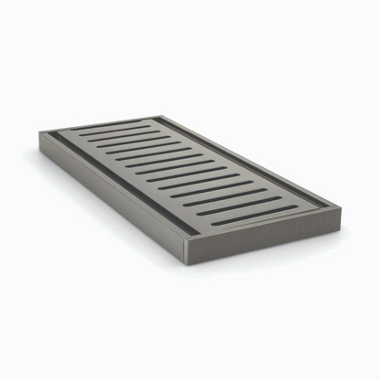 Muses Aluminium Gunmetal Ezy Flow Floor Grate 300 * 100 * 14 mm