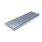Muses Aluminium Brushed Silver Ezy Flow Floor Grate 300 X  100 X  14 mm