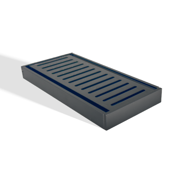 Muses Aluminium Brushed Black Ezy Flow Floor Grate 300 * 100 * 21 mm