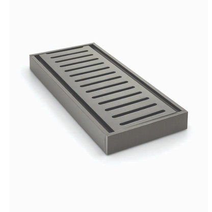 Muses Aluminium Gunmetal Ezy Flow Floor Grate 300 * 100 * 21mm