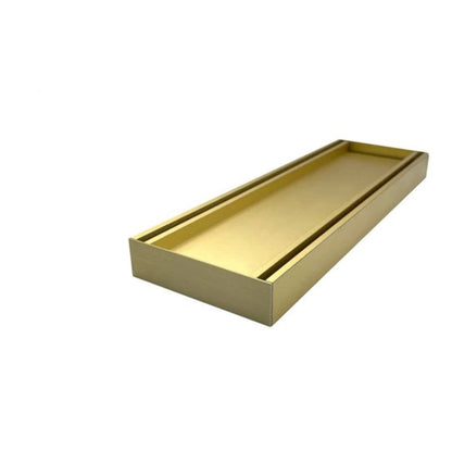 Muses Aluminium Brushed Gold Ezy Flow Tile Insert Grate 300 * 100 * 21mm