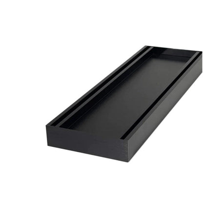 Muses Aluminium Brushed Black Ezy Flow Tile Insert Grate  300 * 100 * 26mm