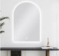 600 X 900 MM ARCHED SHAPE Frame-less Back-Lit Carysil LED Mirror