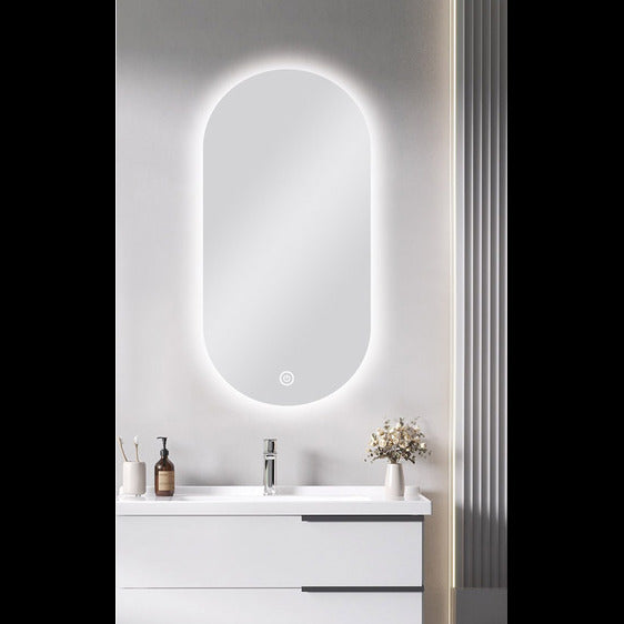 450 X 900MM PILL SHAPE CARYSIL LED MIRROR
