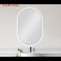 600 X 900MM OVAL SHAPE BRUSHED NICKEL FRAMED CARYSIL LED MIRROR