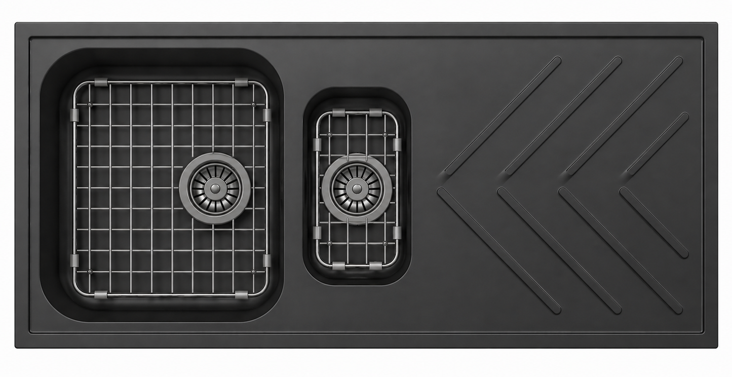Stainless Steel Gunmetal Sink Grid for Carysil New Beethoven D150