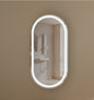 CARYSIL Noble 450x900mm WALNUT Oval LED Shaving Cabinet