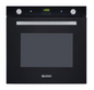 595*595*565mm 75L Dilusso Black Glass Electric Oven