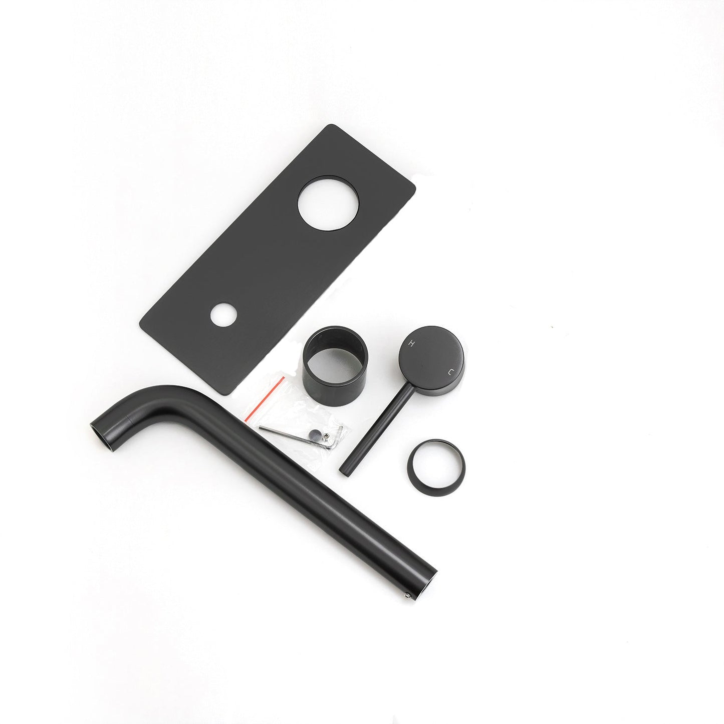 LUCID PIN Series Black Spout Mixer Trim Kit Only (match CLPS)